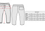 create an attractive size chart with a flat sketch